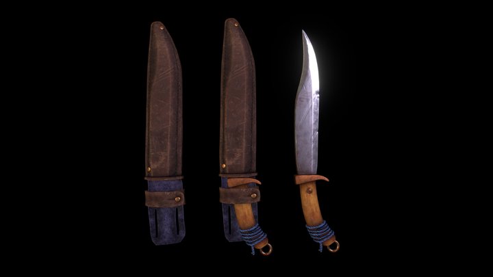 Rusty Knife - Collider Bootcamp 2024 Vol.1 3D Model