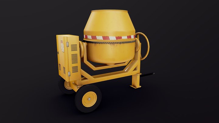 Concrete Mixer – Free 3D Model STL
