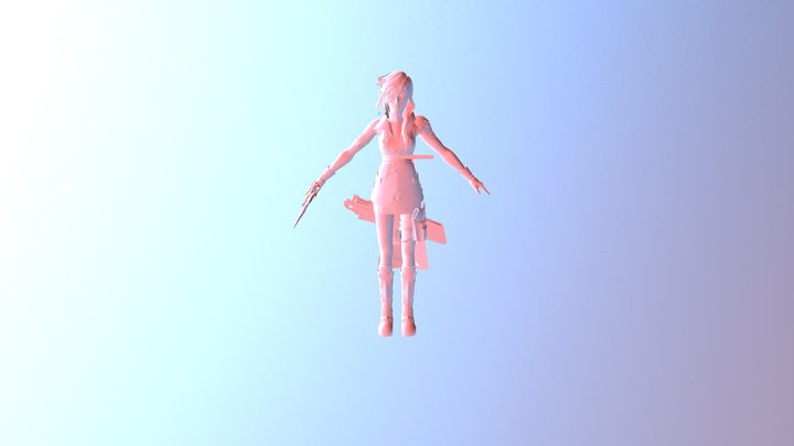 Lightning Obj 3D Model