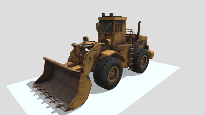 Escavadeira Tractor 3D Model