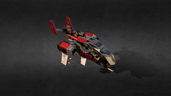 SF Gunship Rapier GR-100 3D Model