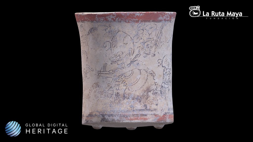 Codex-style Vase with God A'