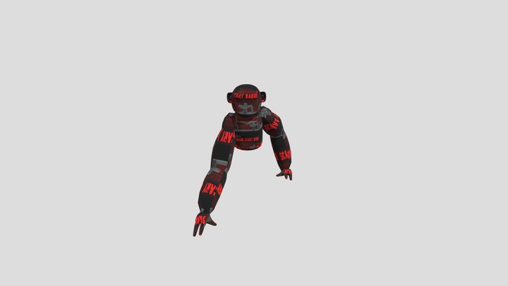 scary baboon monster 3D Model