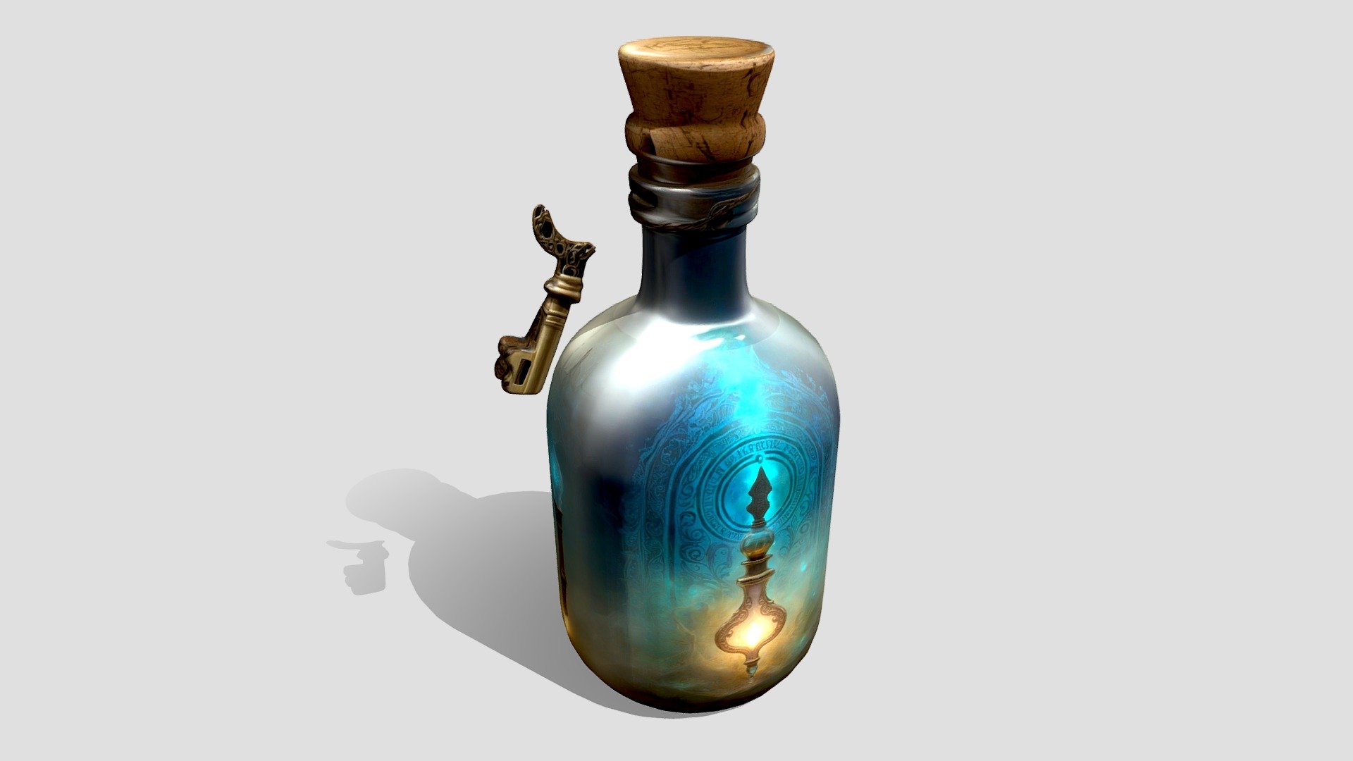 Mystical Memory Elixir Bottle Download Free 3D model by 3dUVpro