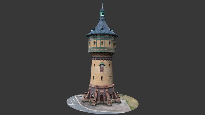 Wasserturm Nord - Halle Saale 3D Model