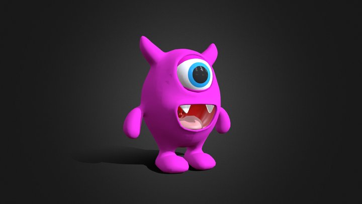 PurpleMonster_ForExport01 3D Model