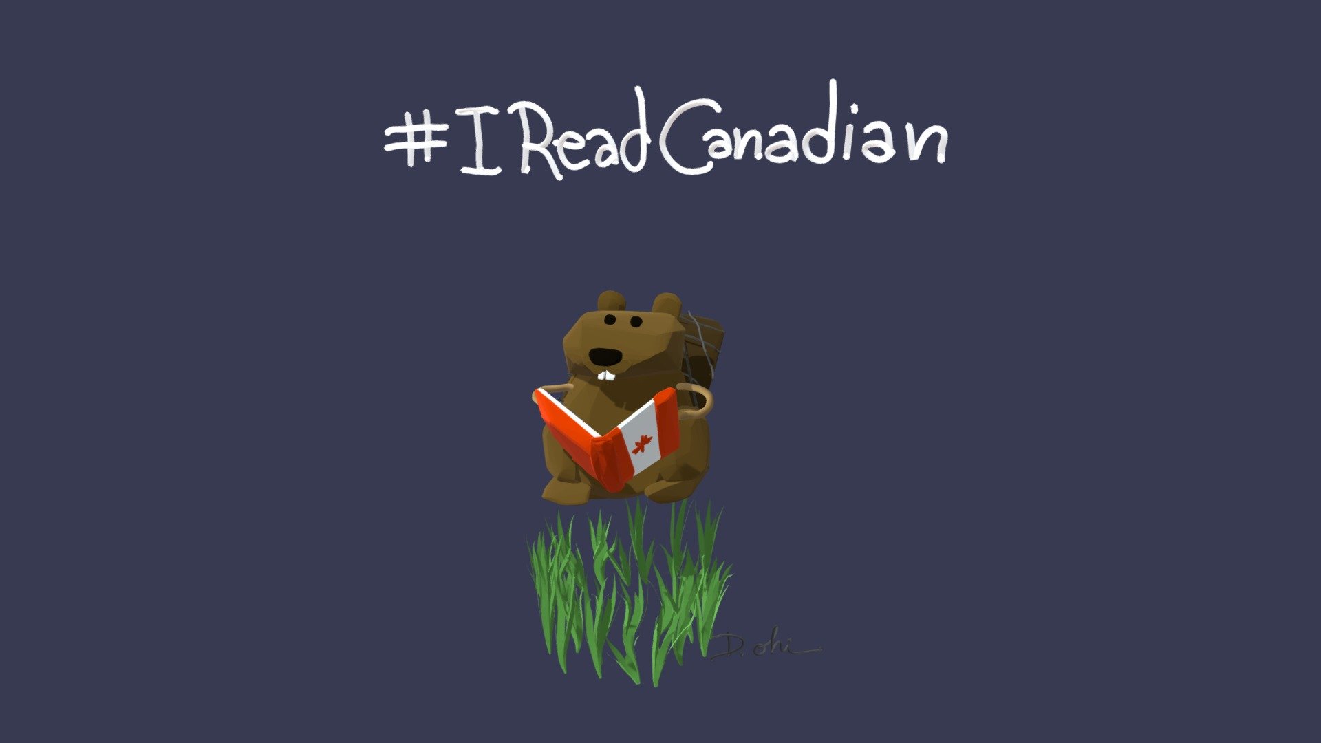 #IReadCanadian Beaver, created via Tilt Brush
