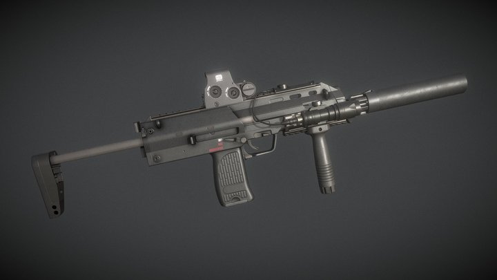 Heckler & Koch MP7 3D Model
