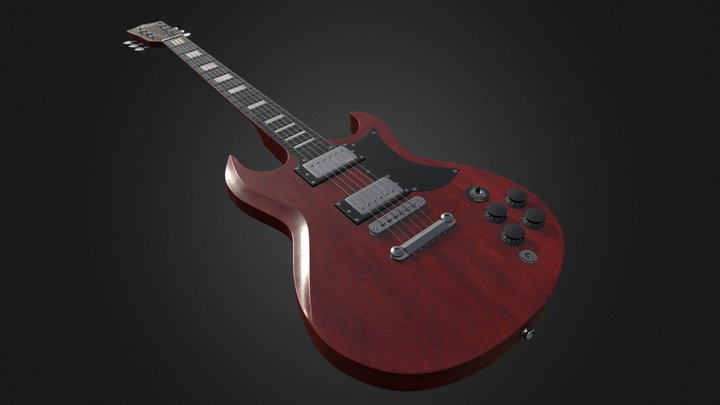 Electro Guitar 3D Model