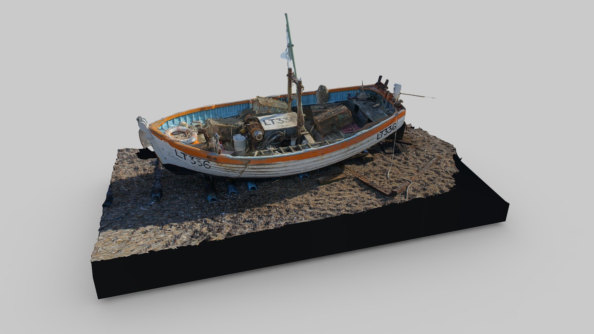 Small Fishing Boat - Download Free 3D model by artfletch