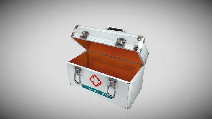First Aid Kit - low poly 3D Model