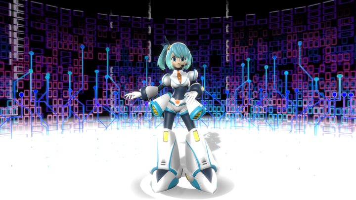 RiCO - Mega Man X Dive 3D Model