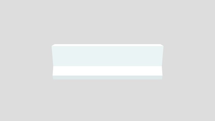concrete barrier 3D Model