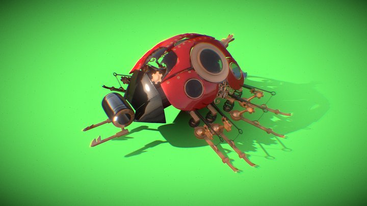Ladybug Steampunk 3D Model