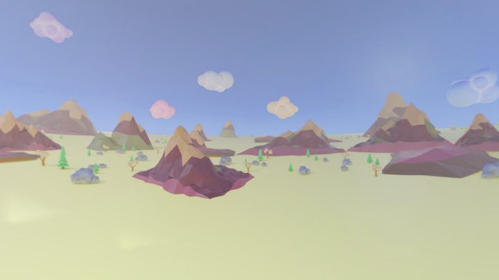 Skybox summer stylized 3D Model