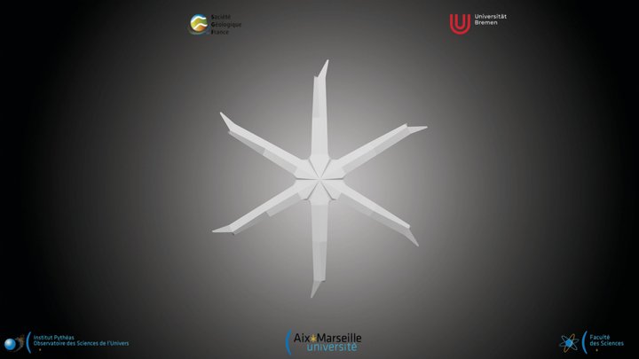 Nannofossile - Discoaster calcaris – Kostenloses 3D-Modell STL