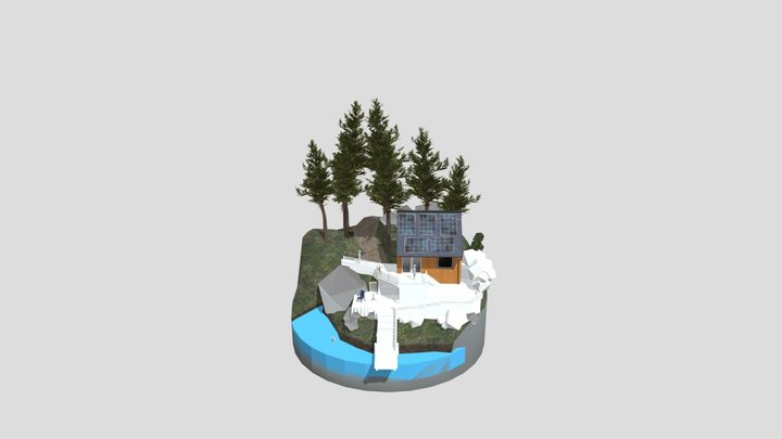 Eco House - Diorama WIP 2 3D Model