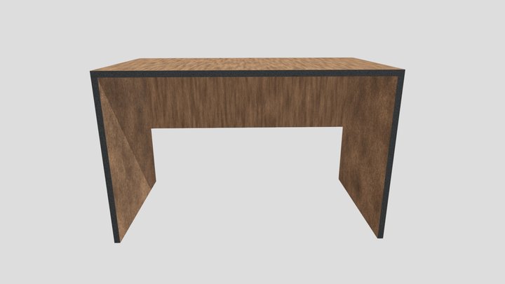 Table 2. working office desk 3D Model