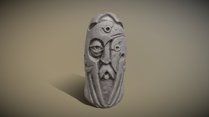 Odin Statue 3D Model