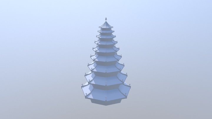 Chinese Tower 3D Model