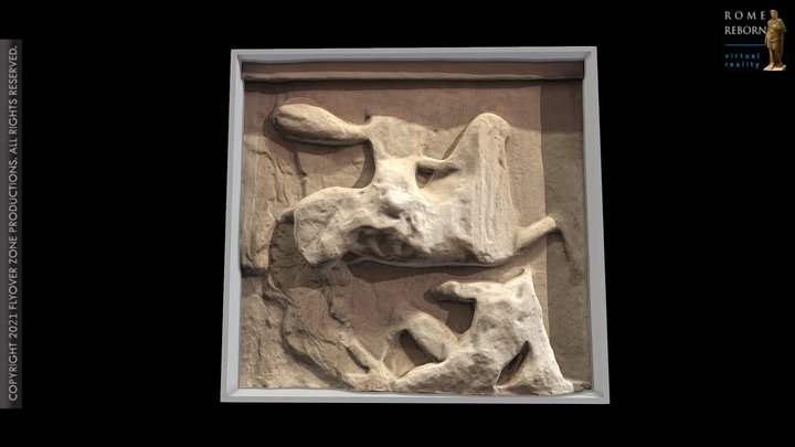 3D rendering of Metope West 09 (Parthenon)