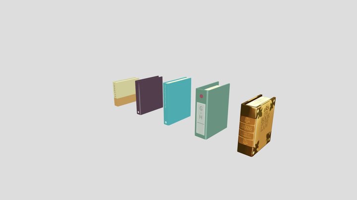 Books 3D Model