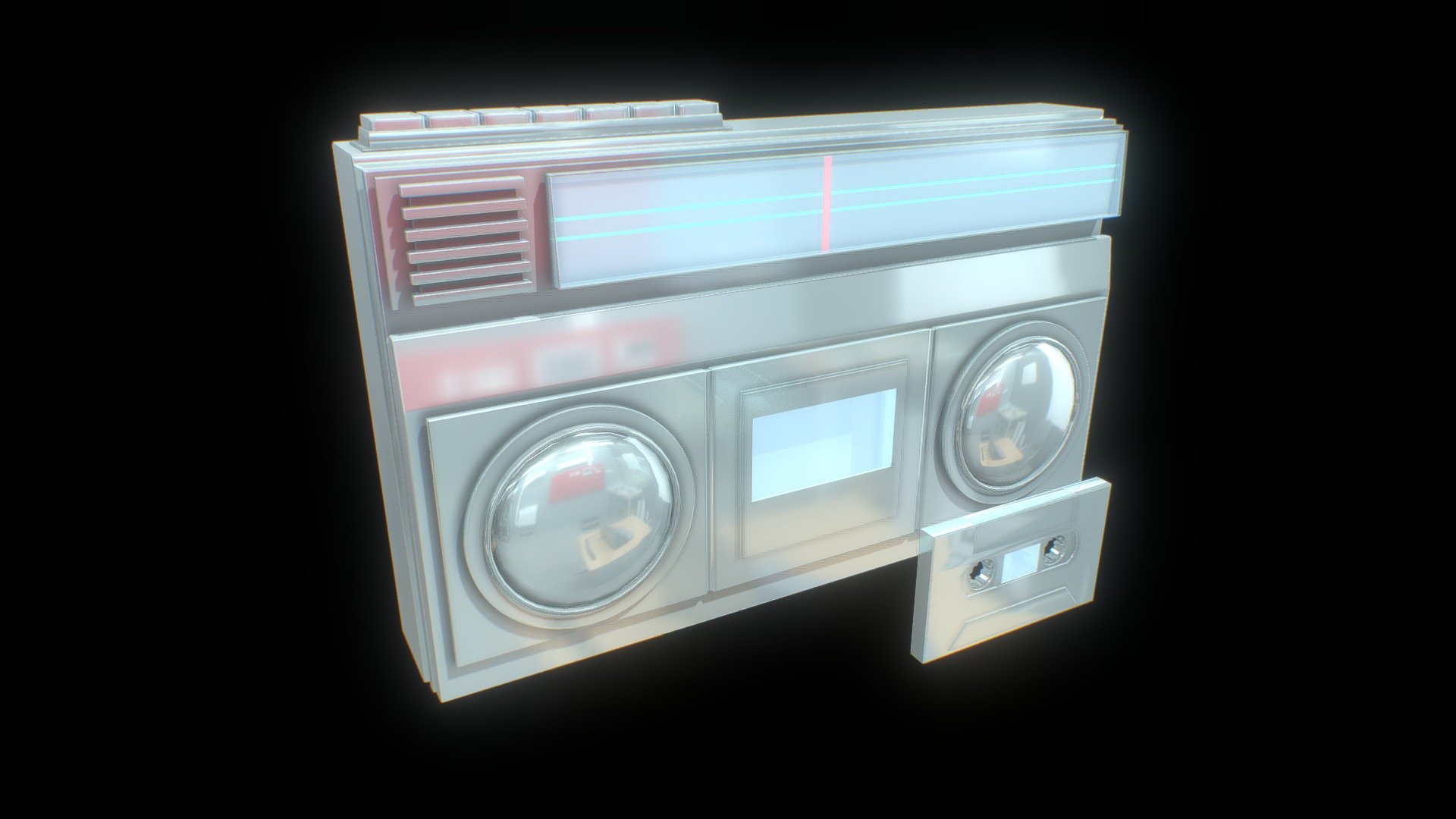 Radio cassette prop - Download Free 3D model by onerockett [7e3b84e ...