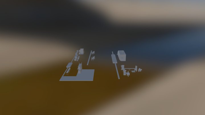 Factory OBJ 3D Model