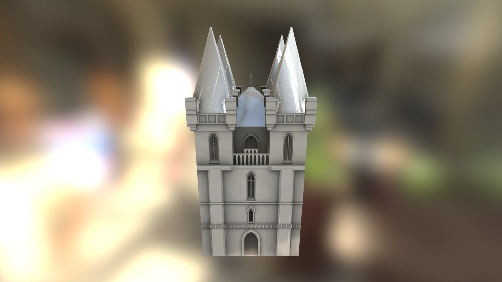 Gothic Tall Low Poly