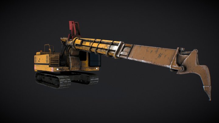 TML Escavator Machine 3D Model