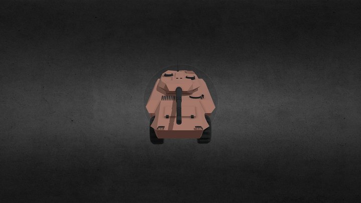 Tank B1-centauro 3D Model