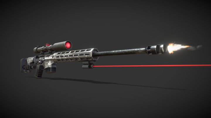 Ruger Precision Rifle 3D Model