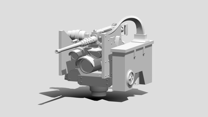 M153 CROWS (untextured) 3D Model