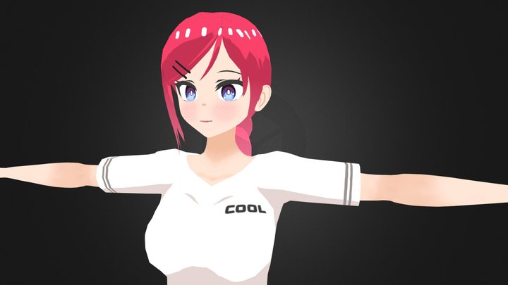 [OC] Takahashi Hina 3D Model