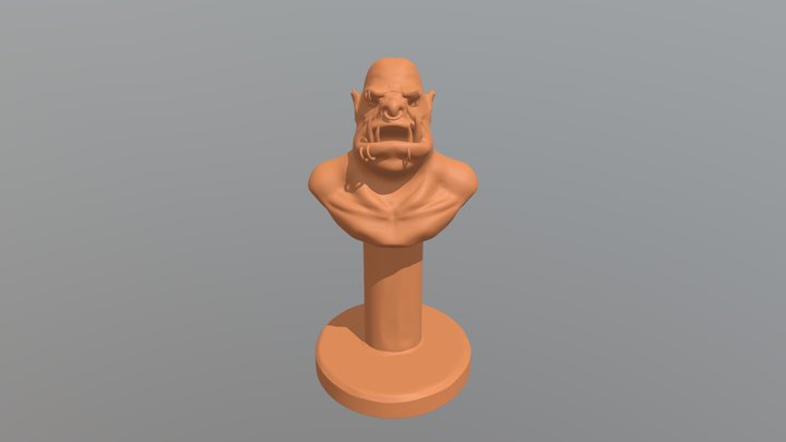 Busto de un orco 3D 3D Model