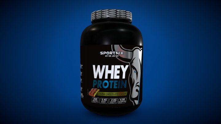 SPORTNIX | WHEY PROTEIN DUBAI CHOCOLATE FLAVOR 3D Model