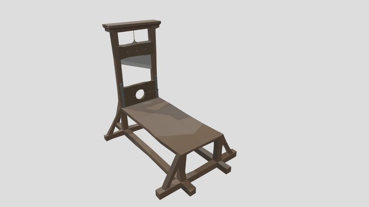 Guillotine - LowPoly - 3D Model