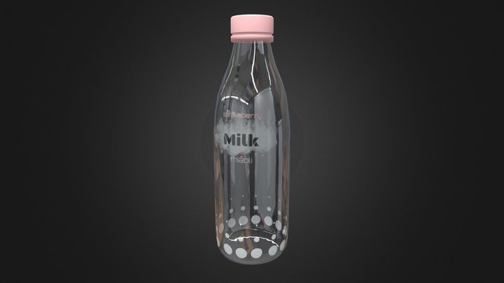 Milk Bottle 3D Model
