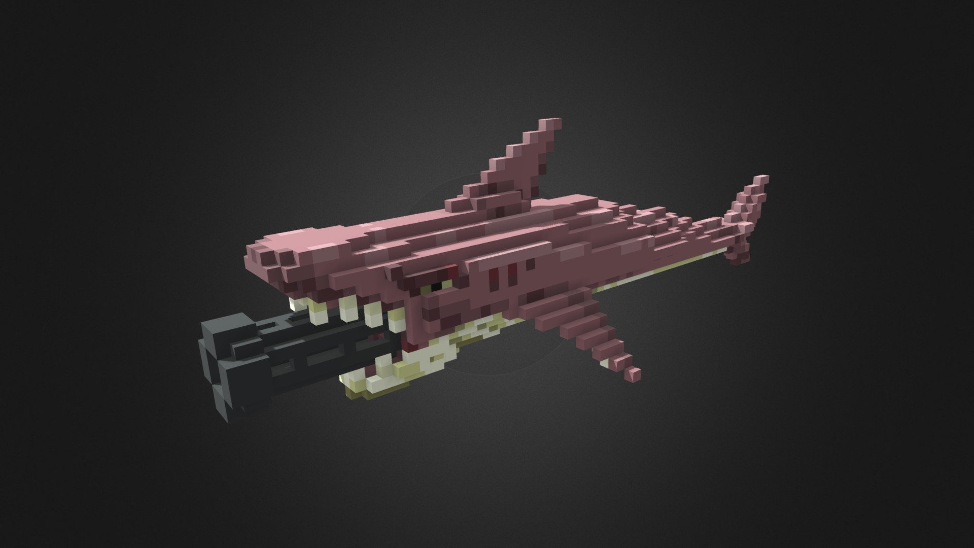 Megashark Gun GameTerraria 3D model by ployiing [7e40a1f] Sketchfab