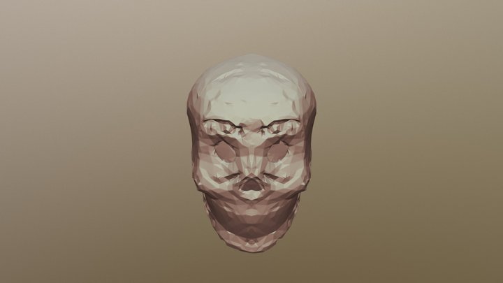 Muertos Skull 1500 Poly Sub Div 3D Model