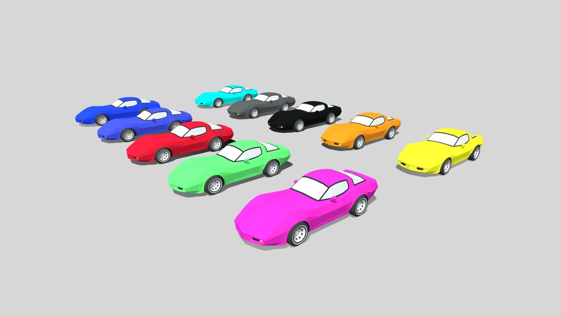 Chevrolet Corvette 1980 Different colours