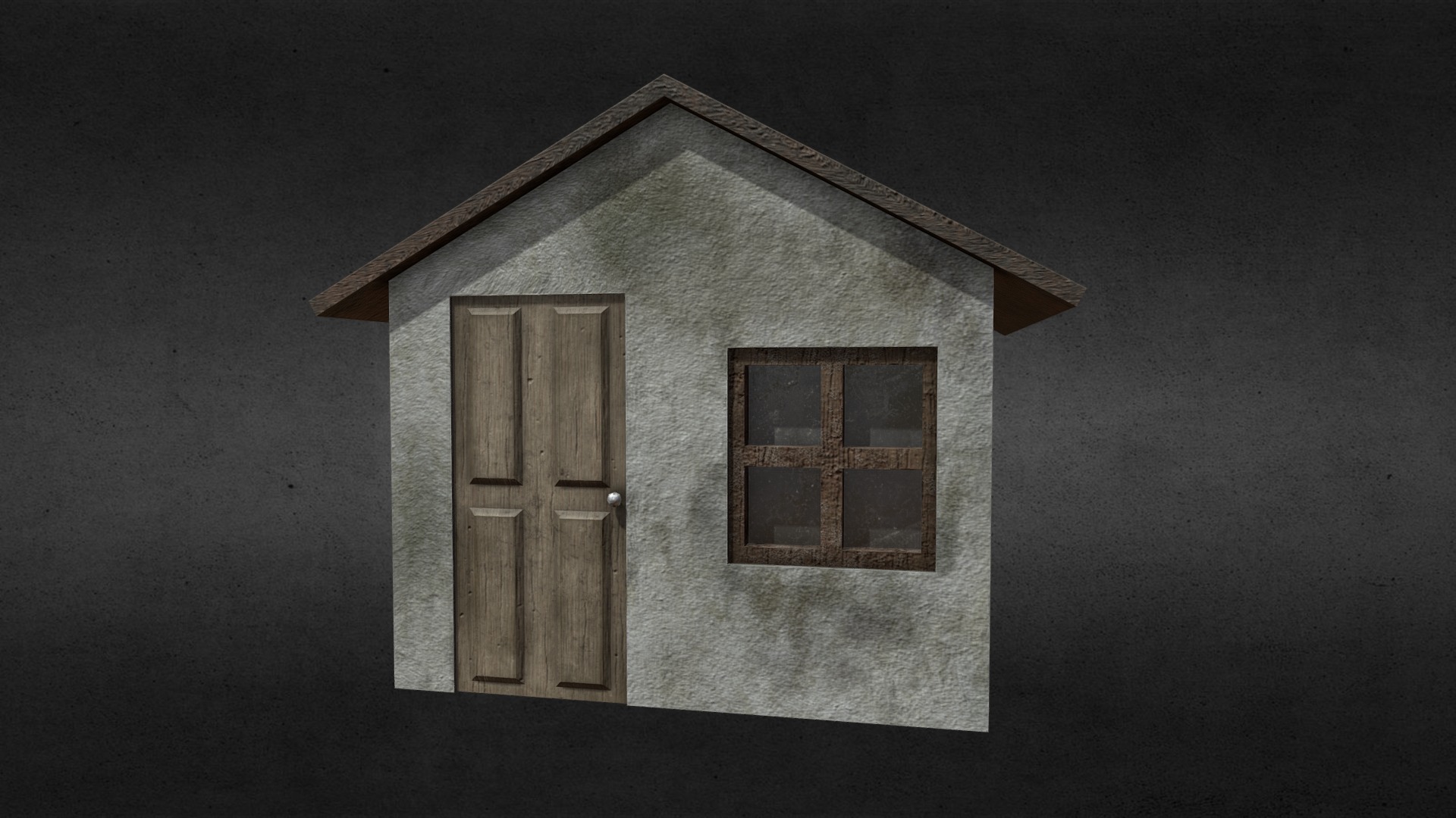 3D model Abandoned garage - This is a 3D model of the Abandoned garage. The 3D model is about a small wooden house.