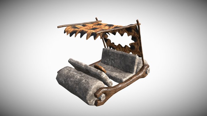 Flinstones Car v436345 3D Model