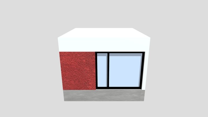 Block Okno Red 1 3D Model