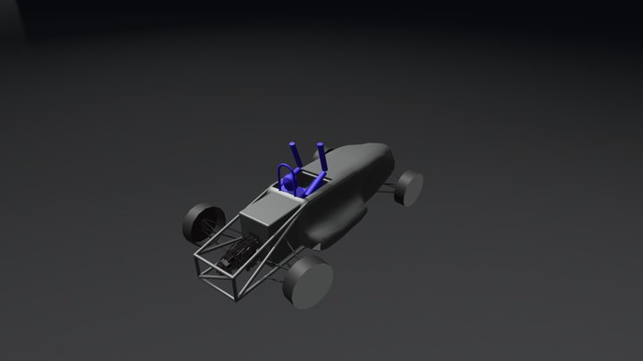 The Whole Entire Yugelt Car Formula F Car 3D Model