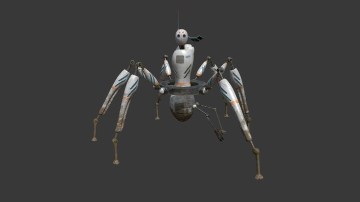 Spider Bot 3D Model