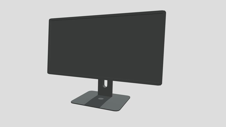 Monitor Blockout 3D Model