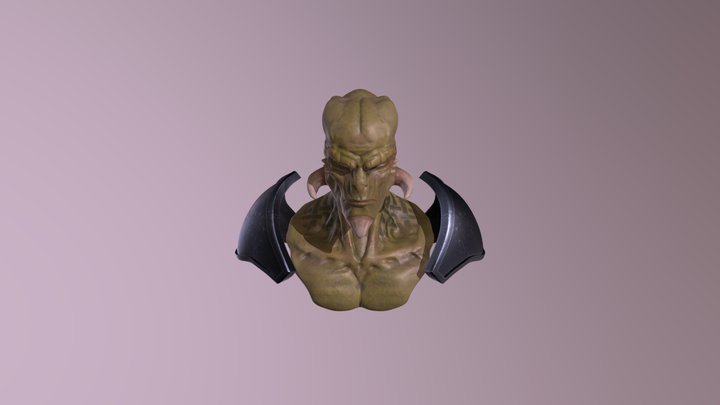 Cabeza Hombrera04 3D Model