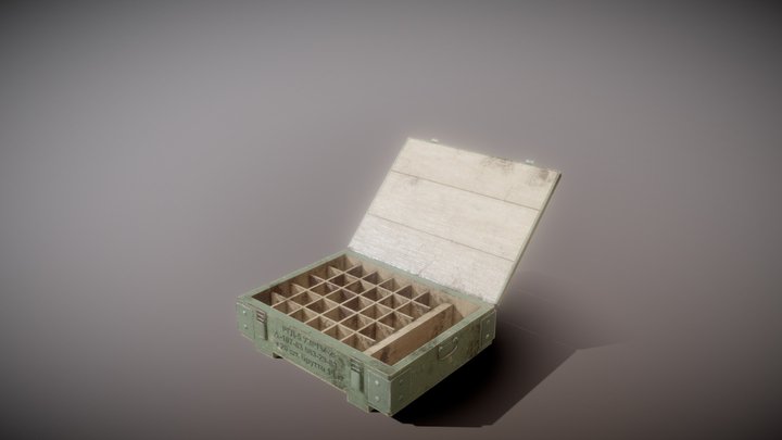 soviet grenade box 3D Model