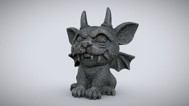 Gargoyle Miniature 3D Model